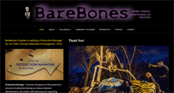 Desktop Screenshot of barebonespuppets.org