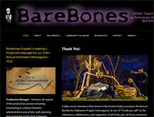 Tablet Screenshot of barebonespuppets.org